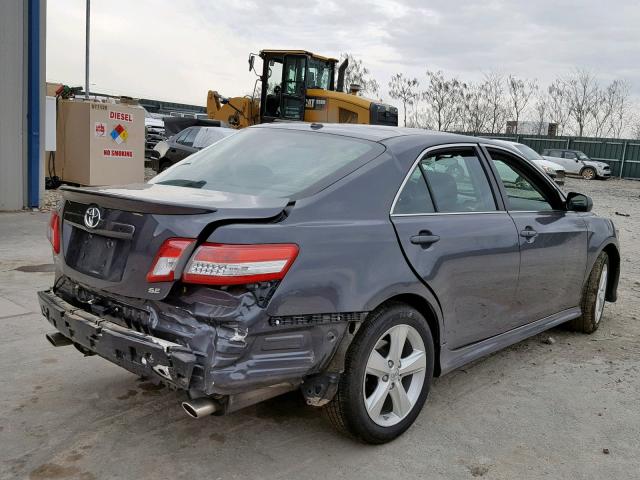 4T1BF3EK9BU216438 - 2011 TOYOTA CAMRY BASE CHARCOAL photo 4