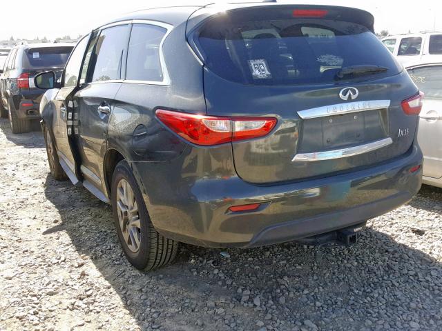 5N1AL0MM4DC326022 - 2013 INFINITI JX35 GREEN photo 3