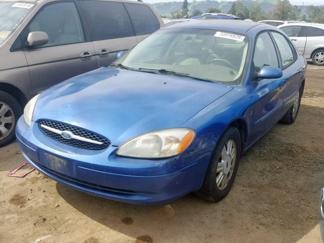 1FAFP56S33A174709 - 2003 FORD TAURUS SEL BLUE photo 2