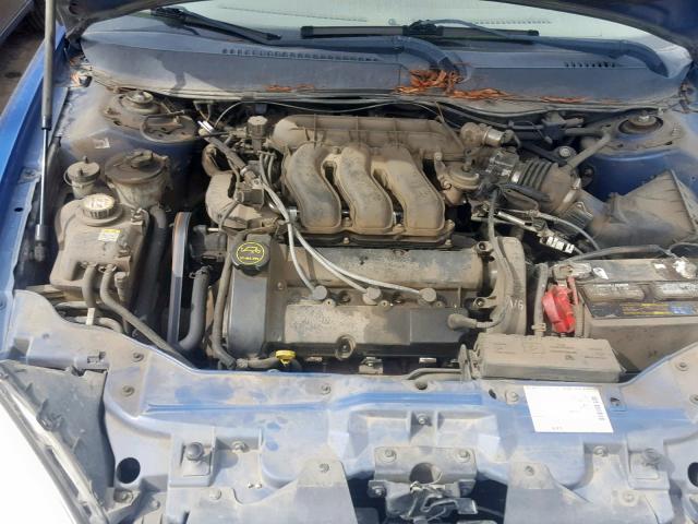 1FAFP56S33A174709 - 2003 FORD TAURUS SEL BLUE photo 7