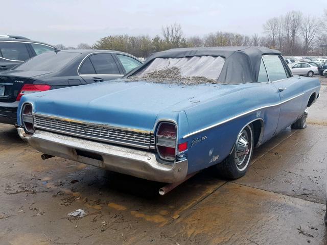 8W57F176494 - 1968 FORD GALAXY BLUE photo 4