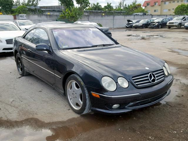 WDBPJ75J02A021268 - 2002 MERCEDES-BENZ CL 500 BLACK photo 1