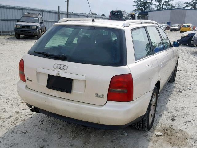 WAUGD68D4WA098155 - 1998 AUDI A4 2.8 AVA WHITE photo 4