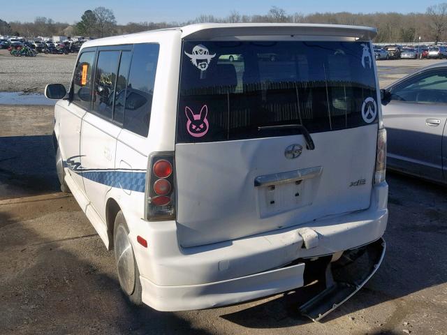 JTLKT324150196575 - 2005 TOYOTA SCION XB WHITE photo 3