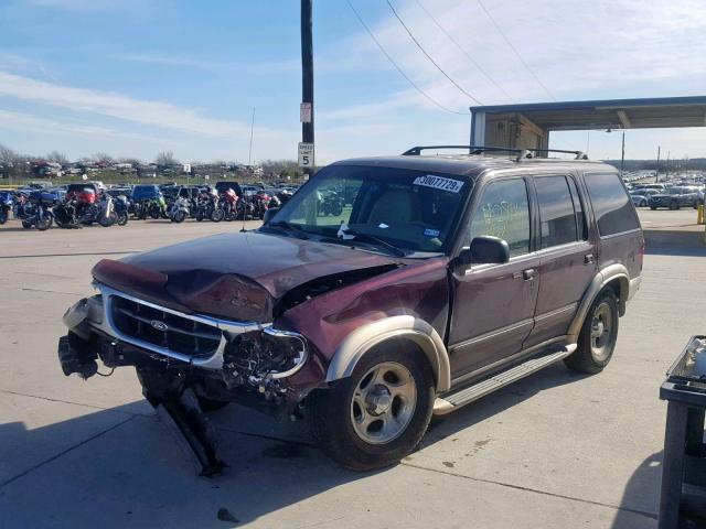 1FMDU74E2YZC36270 - 2000 FORD EXPLORER E BURGUNDY photo 2