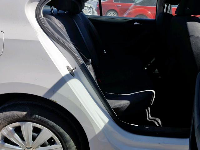 3VW2K7AJ7EM226041 - 2014 VOLKSWAGEN JETTA BASE WHITE photo 6