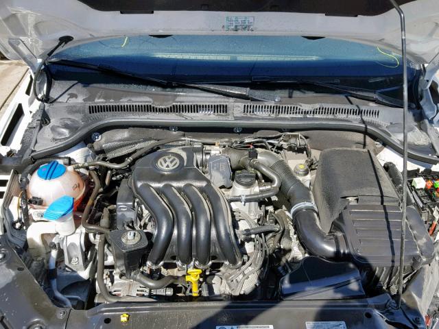 3VW2K7AJ7EM226041 - 2014 VOLKSWAGEN JETTA BASE WHITE photo 7