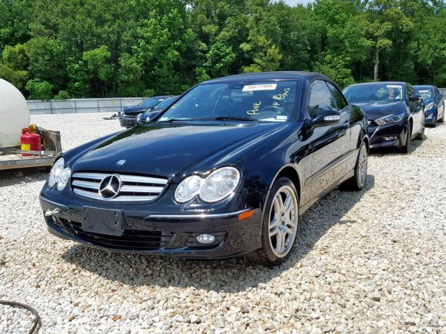 WDBTK56F66F201244 - 2006 MERCEDES-BENZ CLK 350 BLACK photo 2