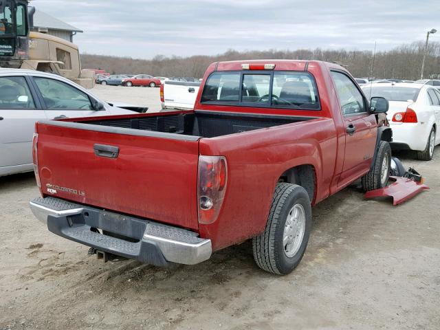 1GCCS148758271577 - 2005 CHEVROLET COLORADO RED photo 4