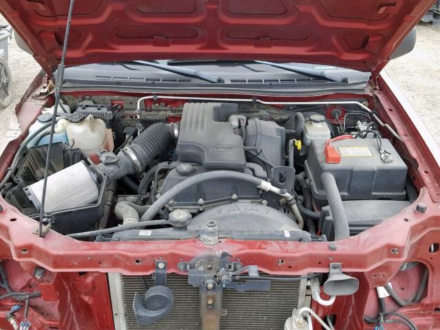 1GCCS148758271577 - 2005 CHEVROLET COLORADO RED photo 7