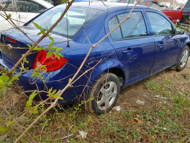 1G1AL58F077313349 - 2007 CHEVROLET COBALT LT BLUE photo 4