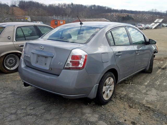 3N1AB61E67L645652 - 2007 NISSAN SENTRA 2.0 SILVER photo 4