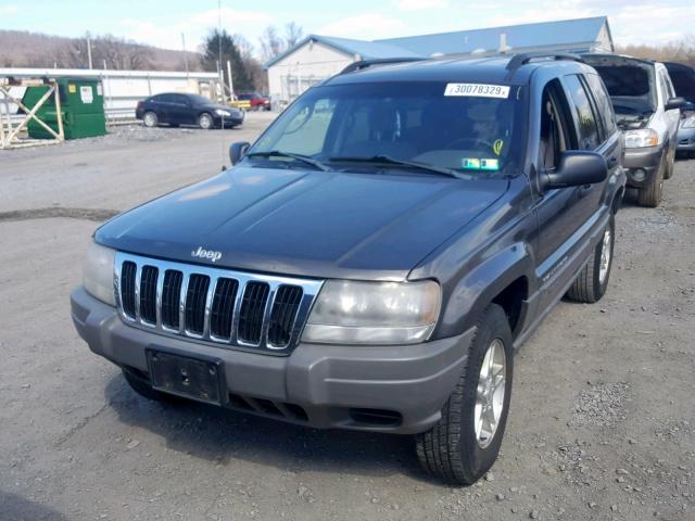 1J4GW48S42C243526 - 2002 JEEP GRAND CHER GRAY photo 2