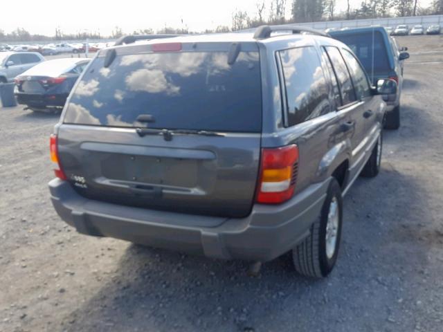 1J4GW48S42C243526 - 2002 JEEP GRAND CHER GRAY photo 4