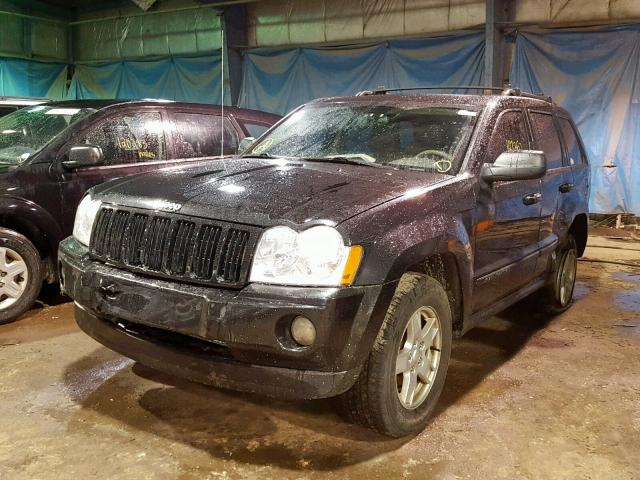 1J8GR48KX7C603749 - 2007 JEEP GRAND CHER BLACK photo 2