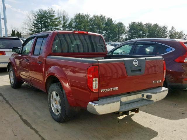 1N6AD07WX6C449628 - 2006 NISSAN FRONTIER C RED photo 3