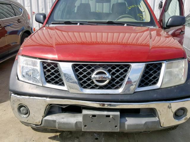 1N6AD07WX6C449628 - 2006 NISSAN FRONTIER C RED photo 7