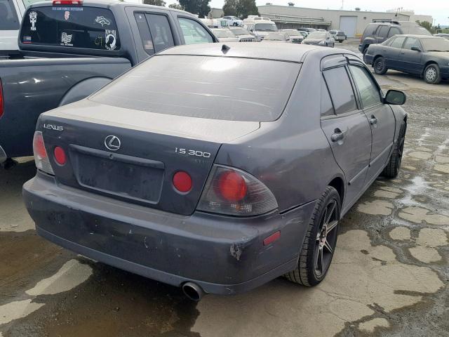 JTHBD192630068944 - 2003 LEXUS IS 300 GRAY photo 4