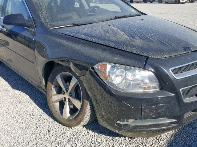 1G1ZC5E07CF161587 - 2012 CHEVROLET MALIBU 1LT 黑色 照片 9