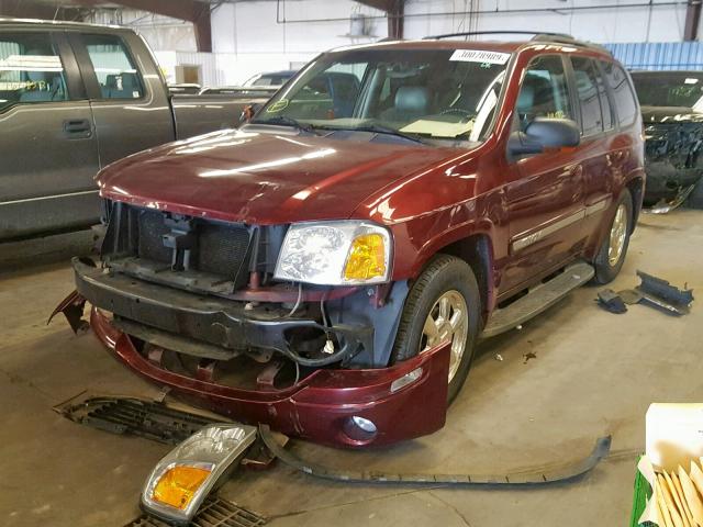 1GKDT13S322211247 - 2002 GMC ENVOY BURGUNDY photo 2