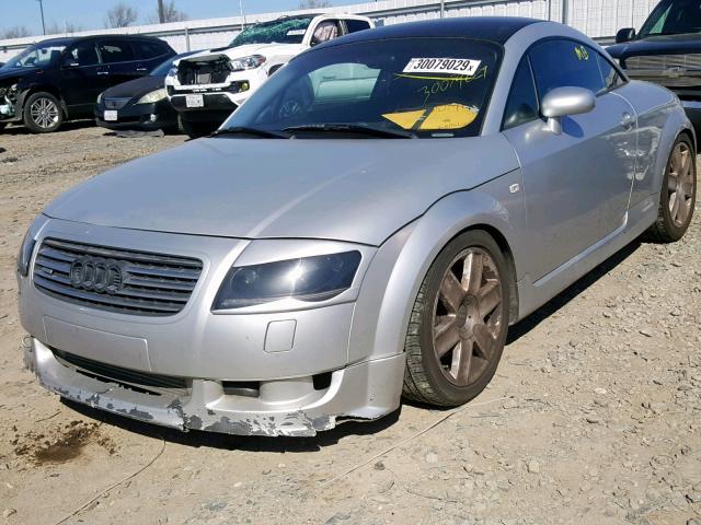 TRUWT28NX11033229 - 2001 AUDI TT QUATTRO SILVER photo 2