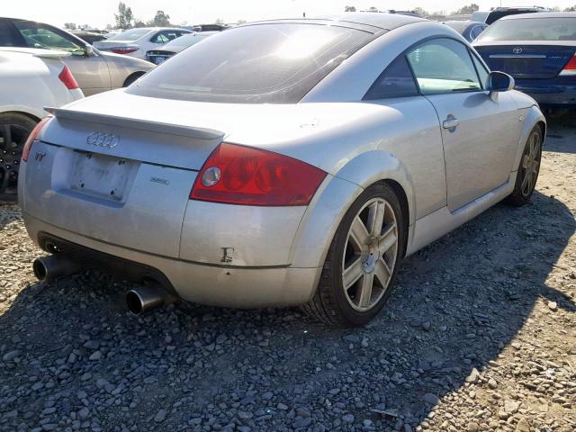 TRUWT28NX11033229 - 2001 AUDI TT QUATTRO SILVER photo 4