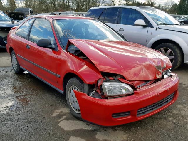 2HGEJ2229SH501854 - 1995 HONDA CIVIC DX RED photo 1