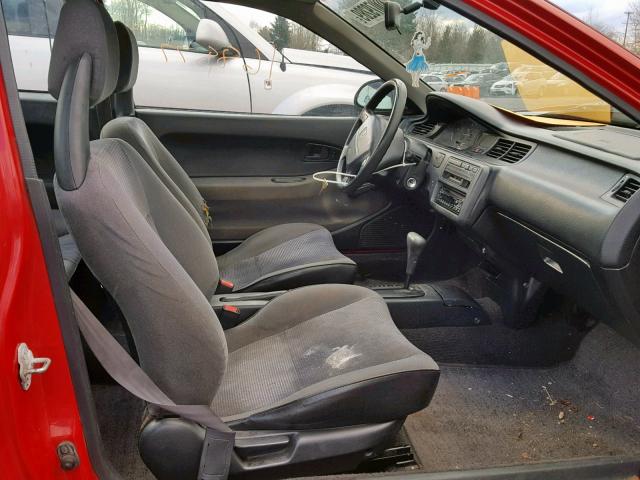 2HGEJ2229SH501854 - 1995 HONDA CIVIC DX RED photo 5