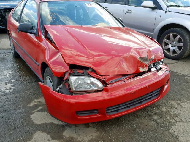 2HGEJ2229SH501854 - 1995 HONDA CIVIC DX RED photo 9