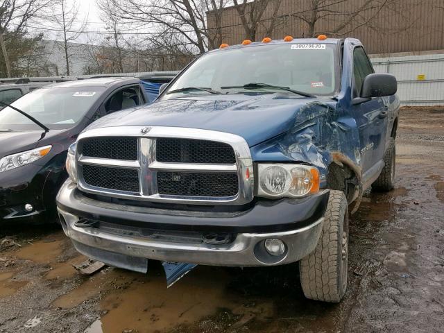 3D7KS28D05G805737 - 2005 DODGE RAM 2500 S BLUE photo 2