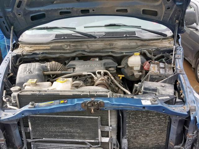3D7KS28D05G805737 - 2005 DODGE RAM 2500 S ლურჯი ფოტო 7