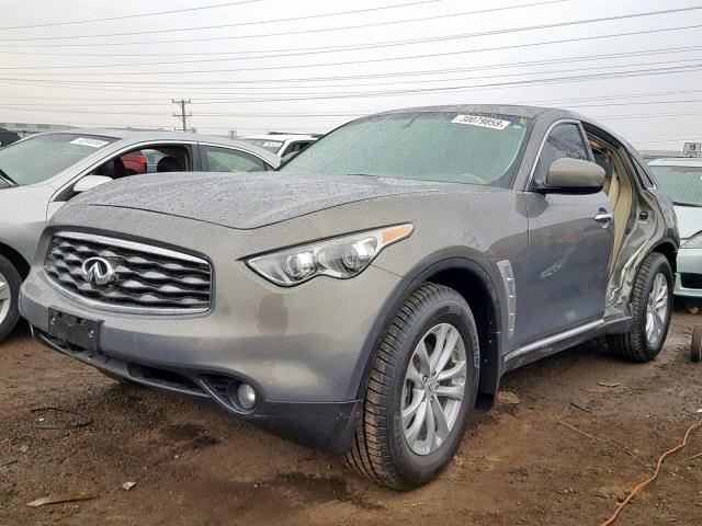 JNRAS18W59M154304 - 2009 INFINITI FX35 GRAY photo 2