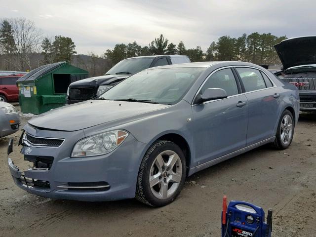 1G1ZH57B684241370 - 2008 CHEVROLET MALIBU 1LT GRAY photo 2
