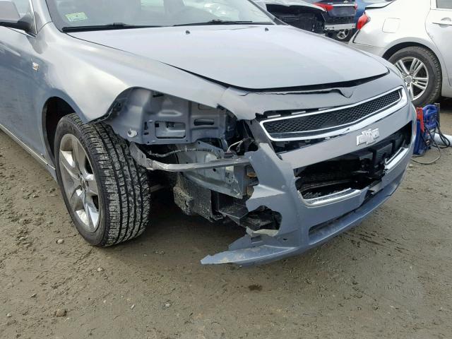 1G1ZH57B684241370 - 2008 CHEVROLET MALIBU 1LT GRAY photo 9