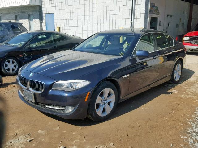 WBAXH5C57DDW16429 - 2013 BMW 528 XI BLUE photo 2