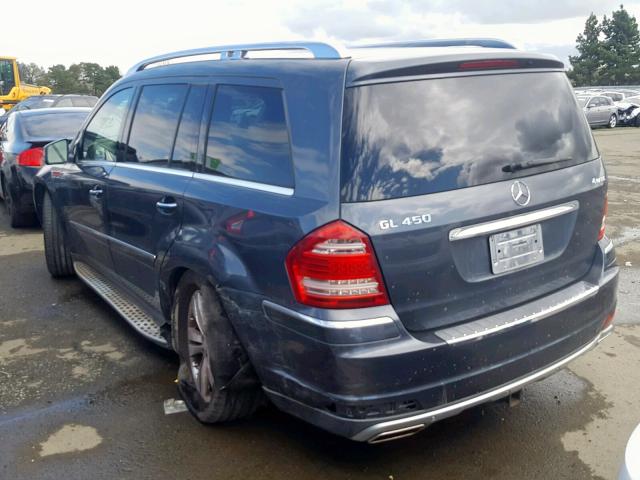 4JGBF7BE2BA652619 - 2011 MERCEDES-BENZ GL 450 4MA GRAY photo 3