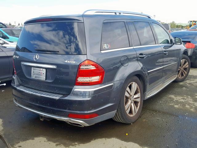 4JGBF7BE2BA652619 - 2011 MERCEDES-BENZ GL 450 4MA GRAY photo 4