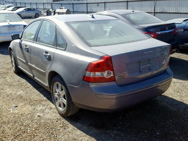 YV1MS382662216963 - 2006 VOLVO S40 2.4I GRAY photo 3