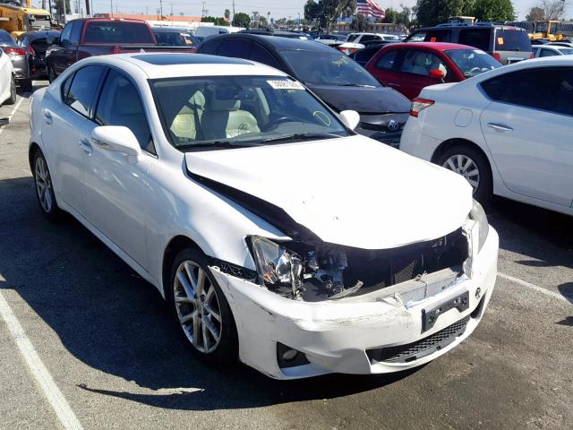 JTHBF5C27B5131576 - 2011 LEXUS IS 250 WHITE photo 1