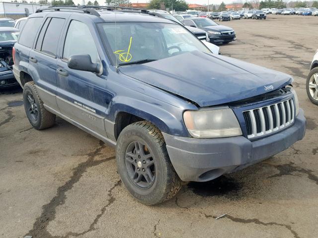 1J4GW48S84C356186 - 2004 JEEP GRAND CHER BLUE photo 1