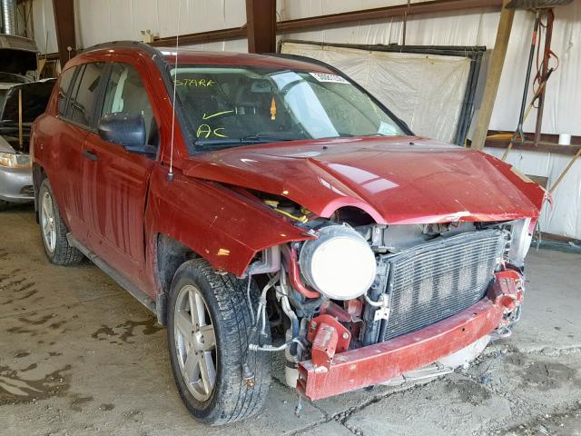 1J8FF47W98D539921 - 2008 JEEP COMPASS SP Қызыл фото 1