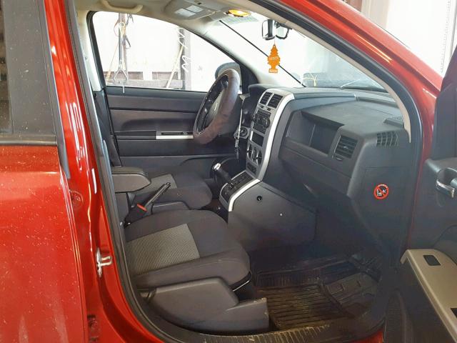1J8FF47W98D539921 - 2008 JEEP COMPASS SP Қызыл фото 5