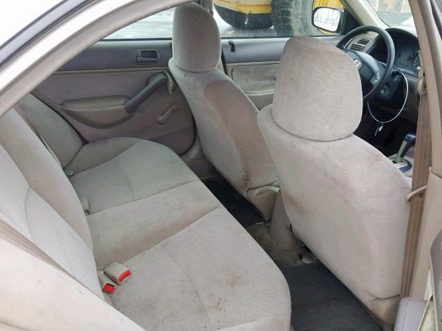 2HGES16341H910272 - 2001 HONDA CIVIC DX BEIGE photo 6