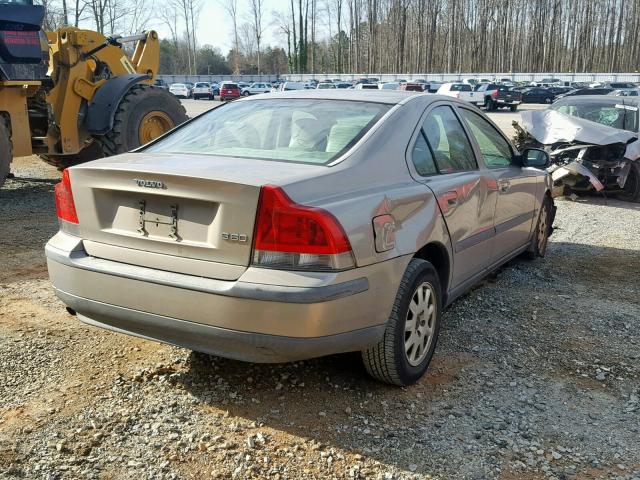 YV1RS61R522190803 - 2002 VOLVO S60 SILVER photo 4