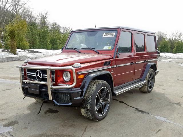 WDCYC7DF4FX241751 - 2015 MERCEDES-BENZ G 63 AMG ORANGE photo 2