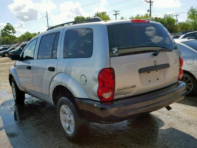 1D4HD38K24F139809 - 2004 DODGE DURANGO ST SILVER photo 3