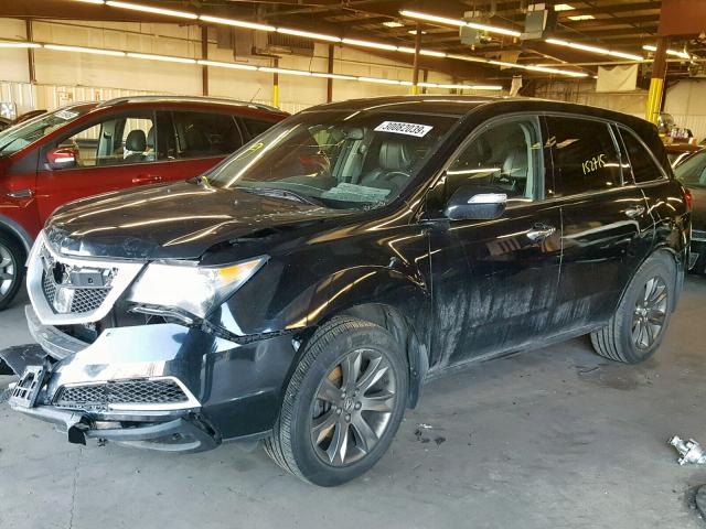 2HNYD2H73BH524868 - 2011 ACURA MDX ADVANC BLACK photo 2