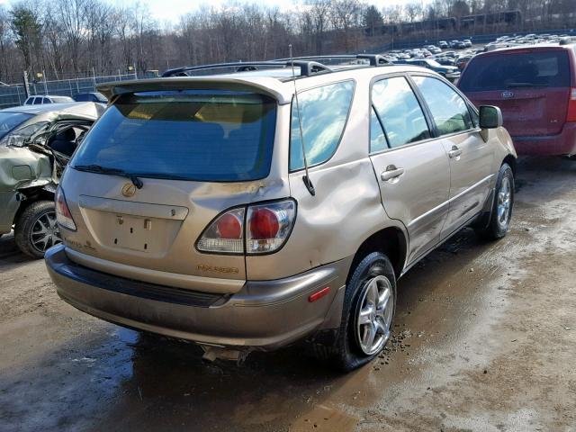 JTJHF10U220280420 - 2002 LEXUS RX 300 GOLD photo 4