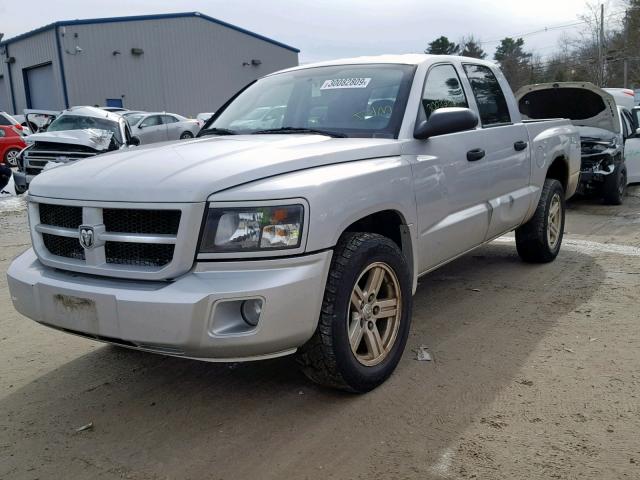 1D7HW38KX8S594028 - 2008 DODGE DAKOTA SXT SILVER photo 2