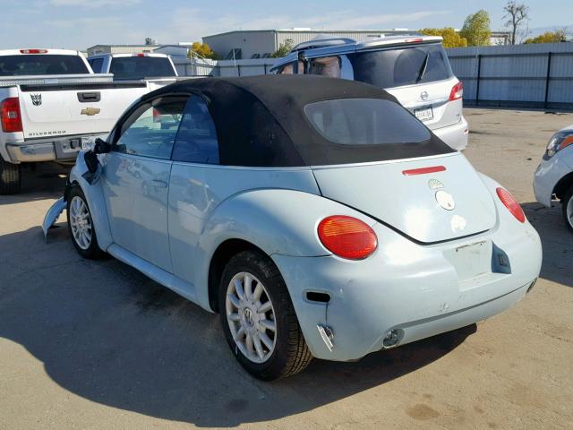 3VWCM21Y94M309015 - 2004 VOLKSWAGEN NEW BEETLE ლურჯი ფოტო 3